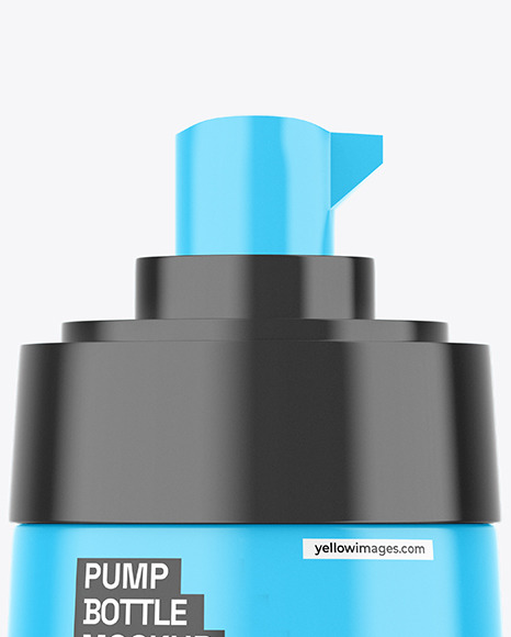 Glossy Pump Bottle Mockup