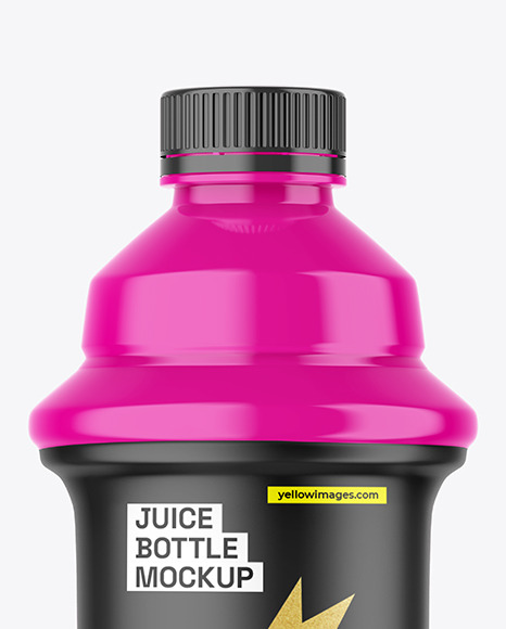 Glossy Juice Bottle Mockup