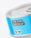 Glossy Tin Can Mockup