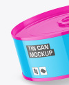 Glossy Tin Can Mockup