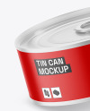 Glossy Tin Can Mockup