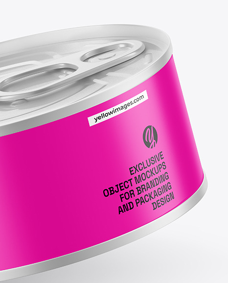 Matte Tin Can Mockup