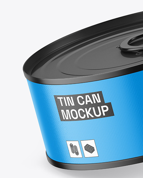 Matte Tin Can Mockup