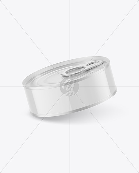 Glossy Tin Can Mockup