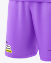 Men's Oversize T-Shirt with Shorts Mockup - Half Side View