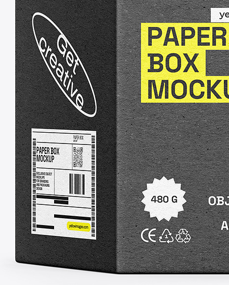 Kraft Paper Folding Box Mockup