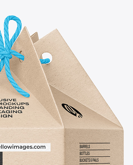 Kraft Paper Folding Box Mockup