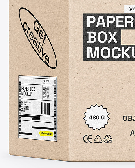 Kraft Paper Folding Box Mockup