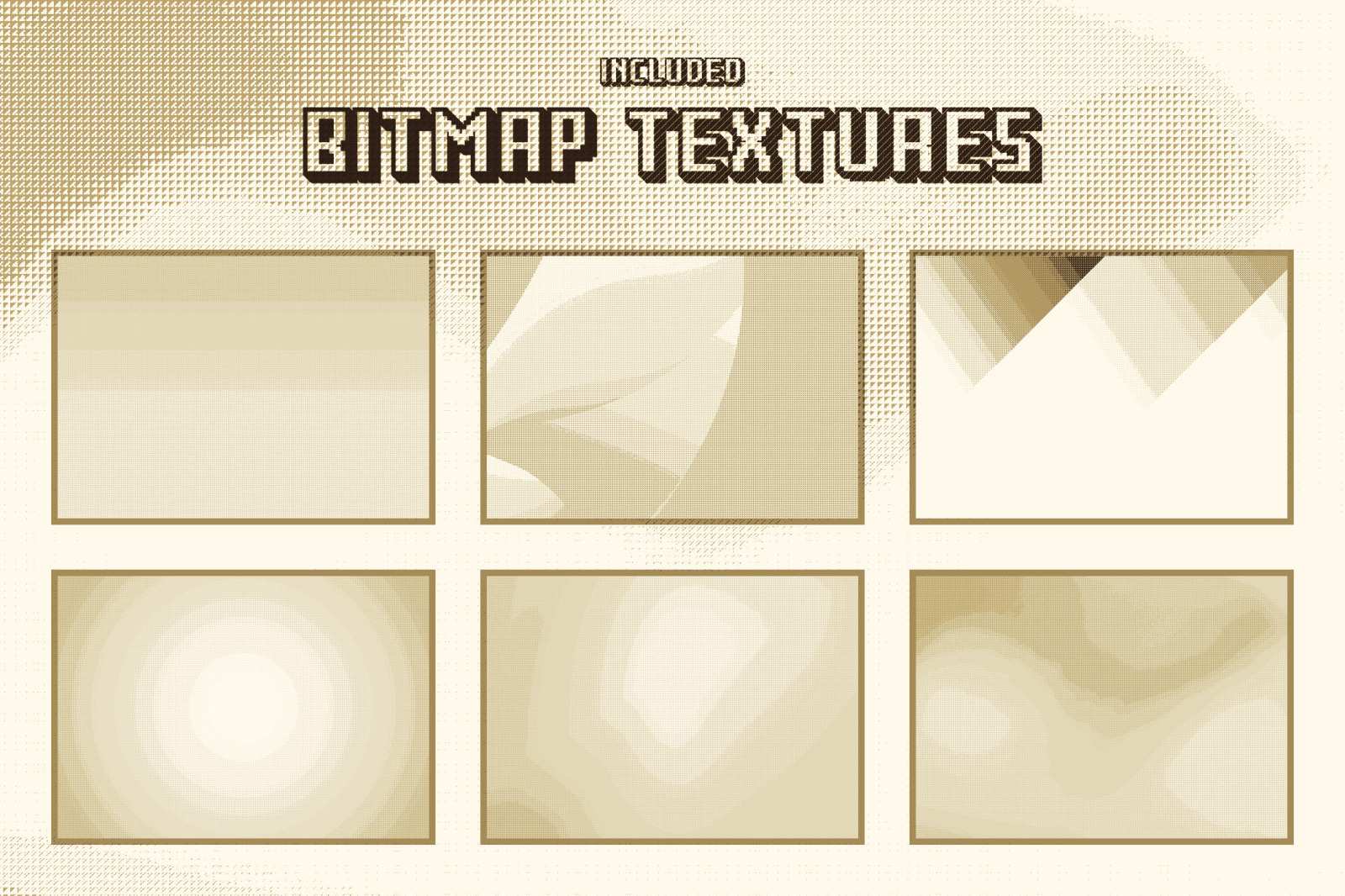 Bitmap Dither Text Effect Set Bitmap Dither Text Effect Set