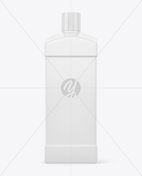 Glossy Plastic Bottle Mockup