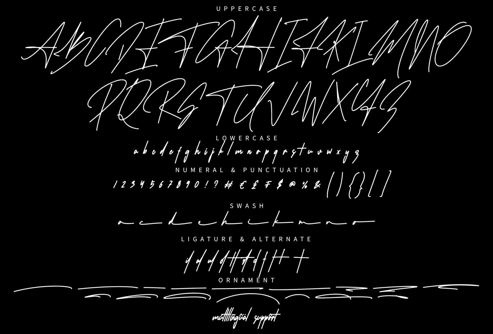 Asteroid - Signature font style Asteroid - Signature font style