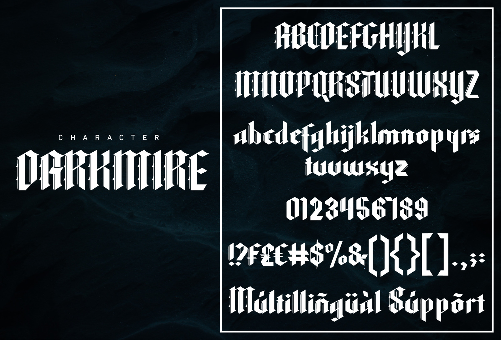 Darkmire - Blackletter font