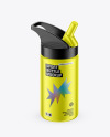 Metallized Sport Bottle Mockup