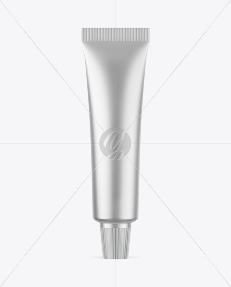 Matte Metallic Cosmetic Tube Mockup