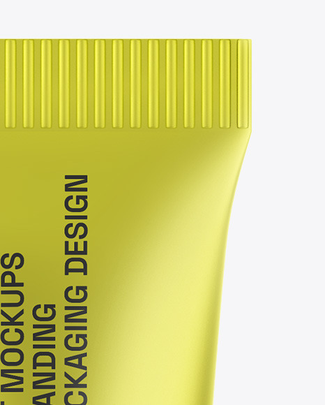 Matte Metallic Cosmetic Tube Mockup