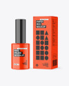 Kraft Box With Nail Polish Bottle Mockup