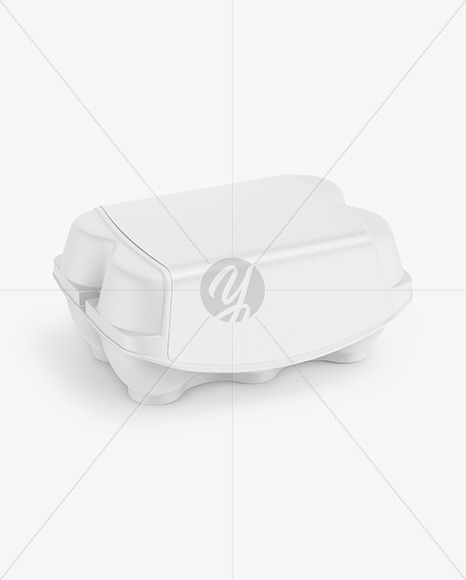 6 Eggs Pack Mockup - Half Side View