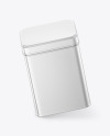 Glossy Metallic Tin Box Mockup