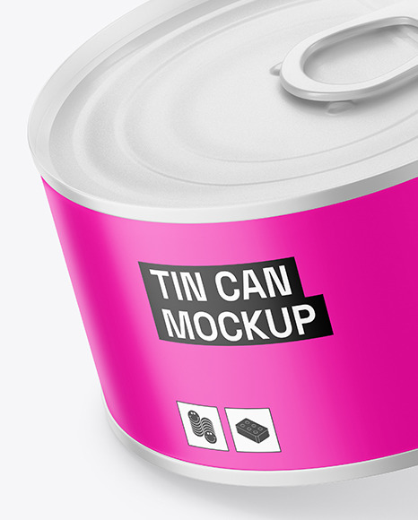 Matte Tin Can Mockup