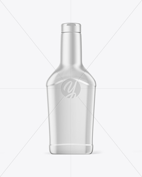 Metallized Sauce Bottle Mockup - Free Download Images High Quality PNG