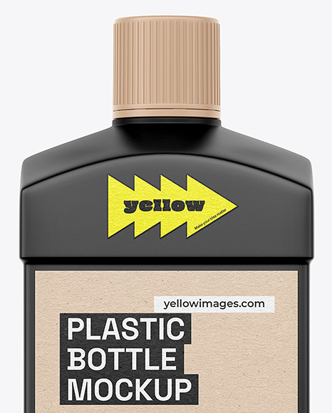 Matte Plastic Bottle Mockup