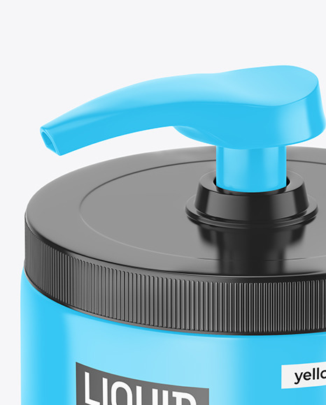 Glossy Liquid Soap Bottle Mockup