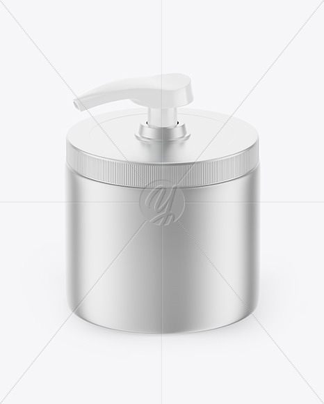 Metallized Liquid Soap Bottle Mockup