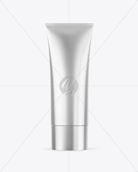 Metallic Cosmetic Tube Mockup