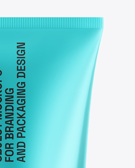 Metallic Cosmetic Tube Mockup