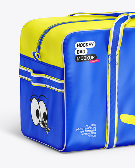 Training Bag Mockup - Front Half Side View