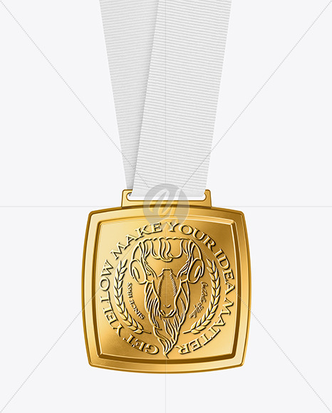 Golden Medal Mockup