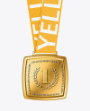 Golden Medal Mockup