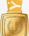 Golden Medal Mockup