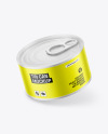 Matte Metallic Tin Can Mockup