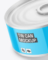 Glossy Tin Can Mockup