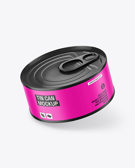 Matte Tin Can Mockup