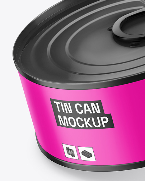 Matte Tin Can Mockup