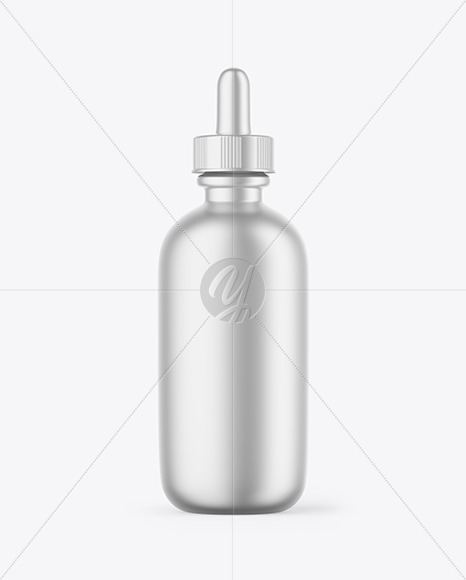 Metallized Dropper Bottle Mockup