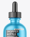 Metallized Dropper Bottle Mockup