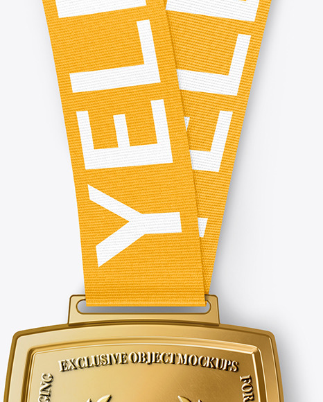 Golden Medal Mockup