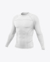 Long Sleeve Compression T-Shirt Mockup - Half Side View