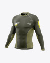 Long Sleeve Compression T-Shirt Mockup - Half Side View