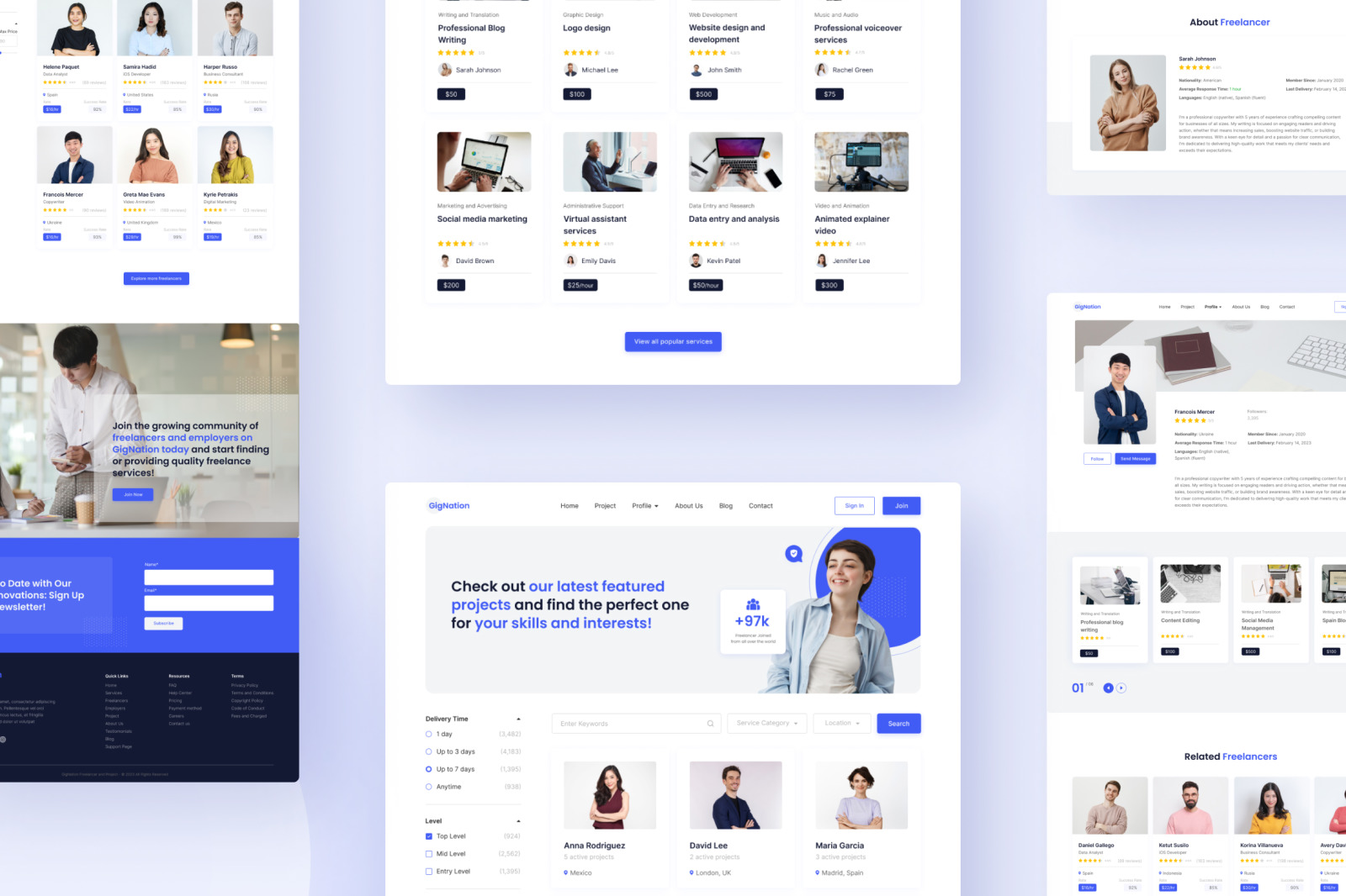 Gignation – white clean freelancer and project marketplace Gignation – white clean freelancer and project marketplace