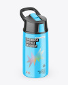 Glossy Thermos Bottle Mockup