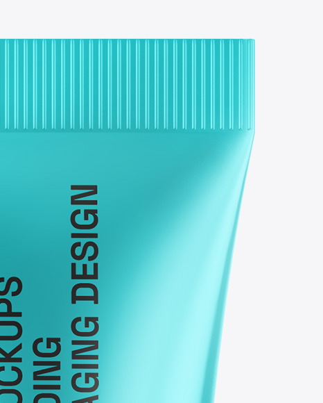 Metallic Cosmetic Tube Mockup