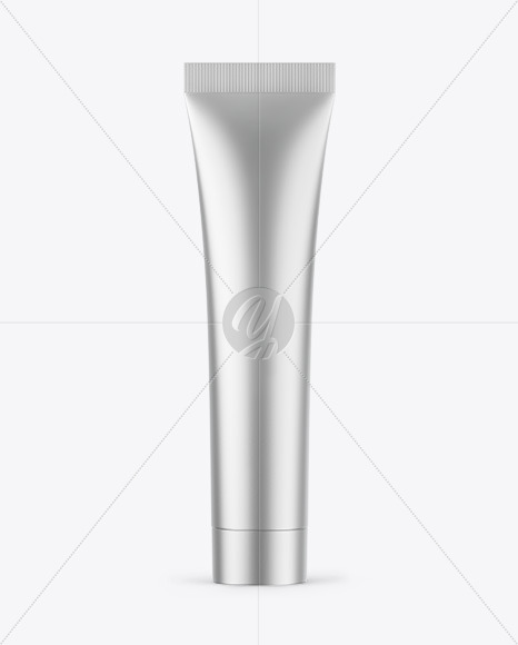 Matte Metallic Cosmetic Tube Mockup