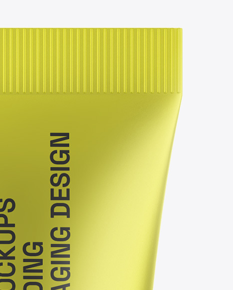 Matte Metallic Cosmetic Tube Mockup