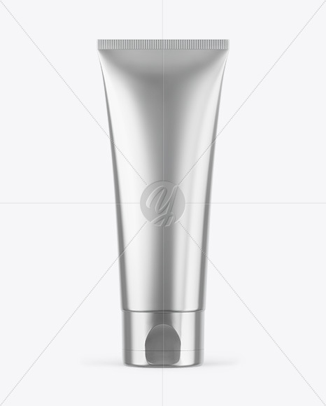 Metallic Cosmetic Tube Mockup