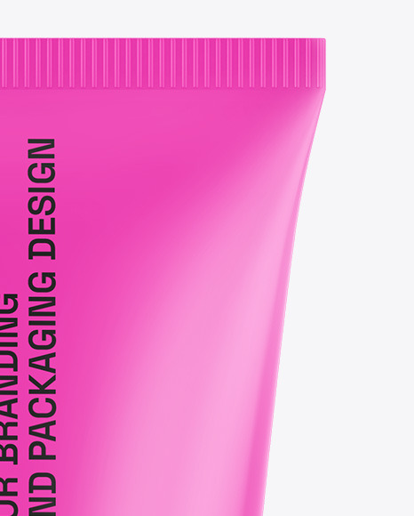 Glossy Cosmetic Tube Mockup