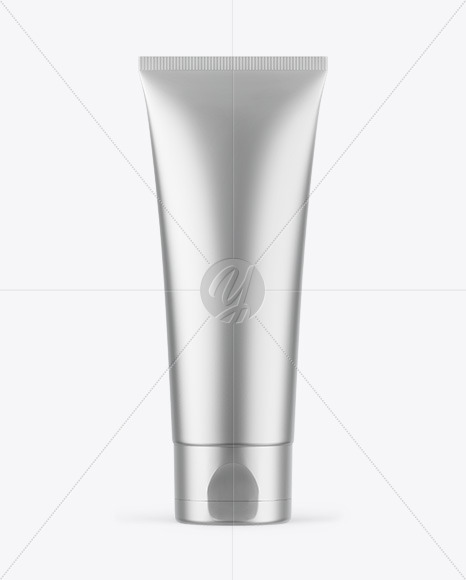 Matte Metallic Cosmetic Tube Mockup